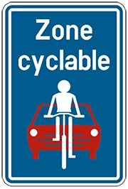 Zone cyclable.